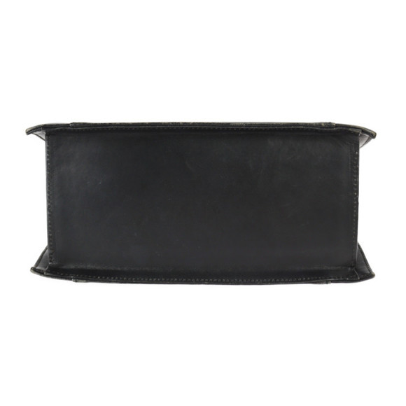 GIVENCHY handbag leather black gold hardware circle logo vintage - Picture 4 of 10